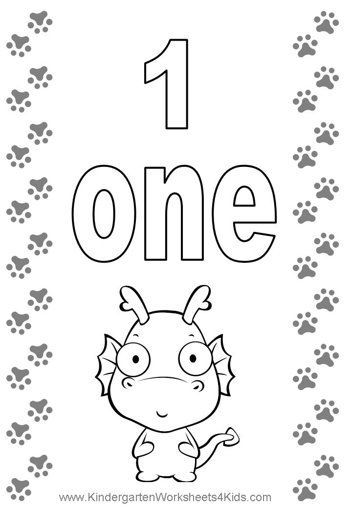 Number One 19 Cool Coloring Page