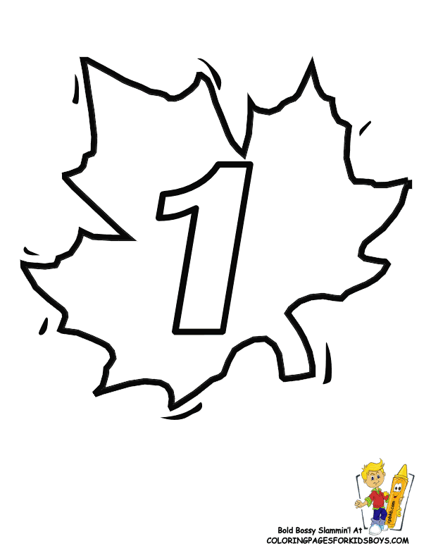 Number One 22 For Kids Coloring Page