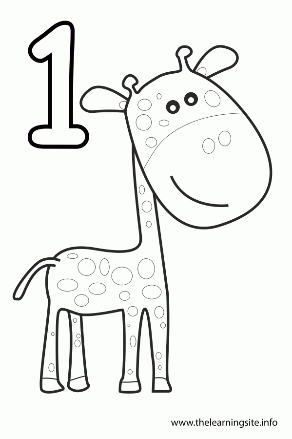 Number One 6 For Kids Coloring Page