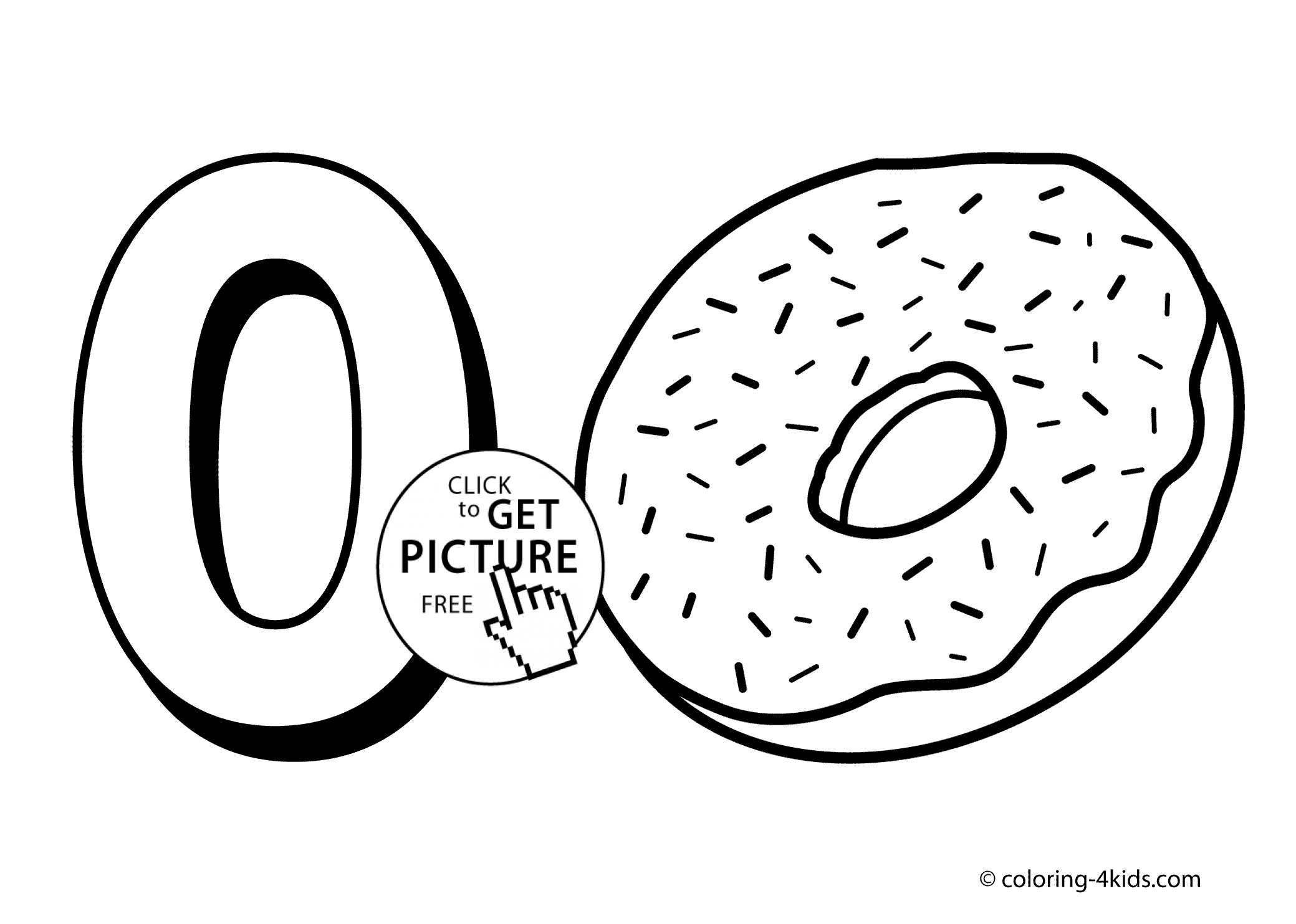 Number Zero 10 Cool Coloring Page
