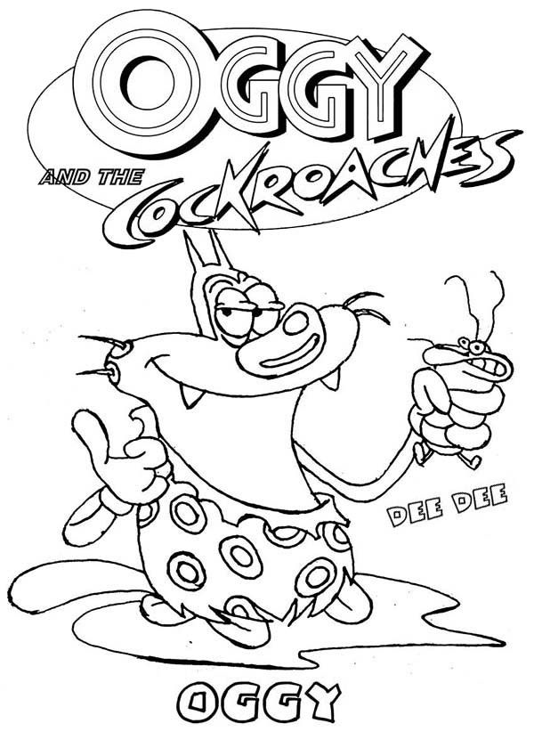 Oggy And The Cockroaches 10 Cool Coloring Page