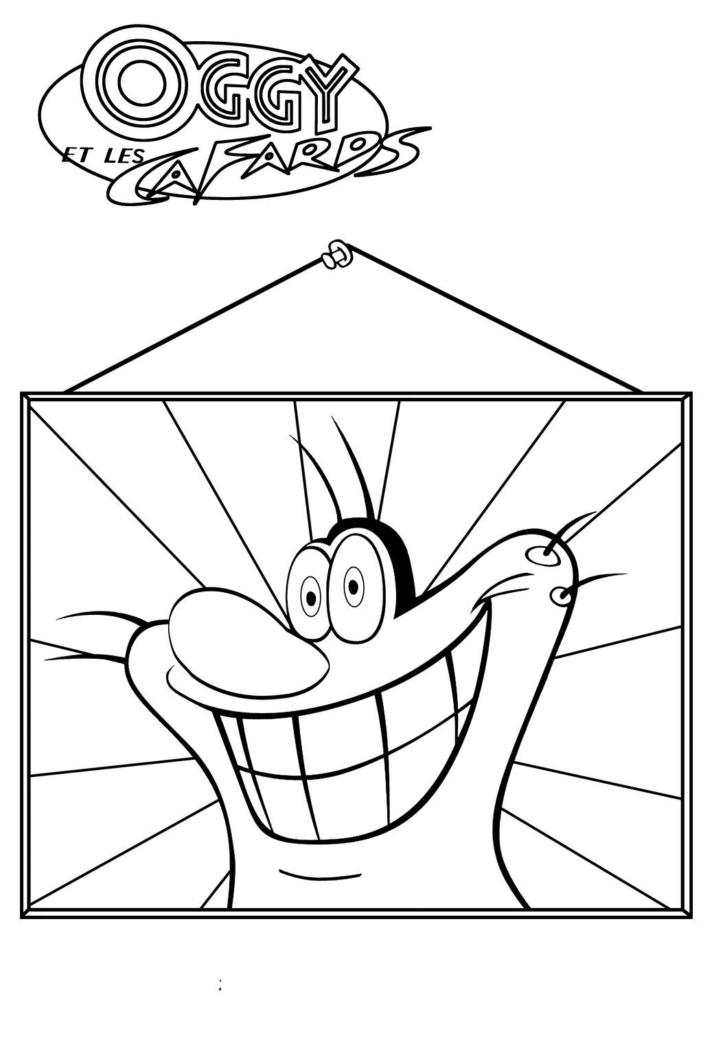 Oggy And The Cockroaches 16 Cool Coloring Page