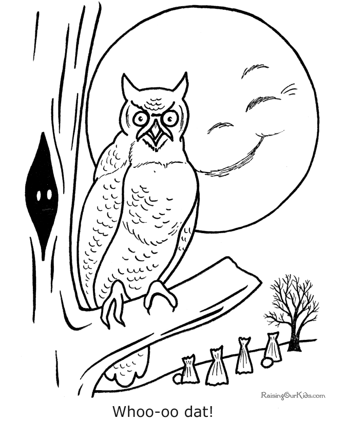 Owl 10 Cool Coloring Page