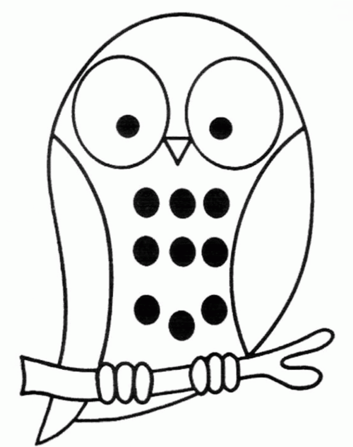Cool Owl 13 Coloring Page