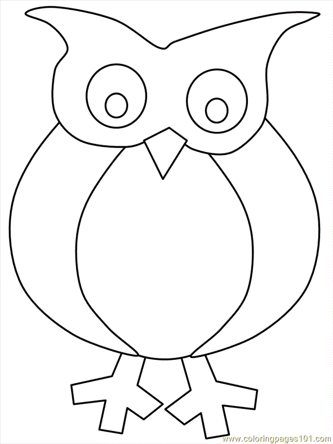 Cool Owl 17 Coloring Page