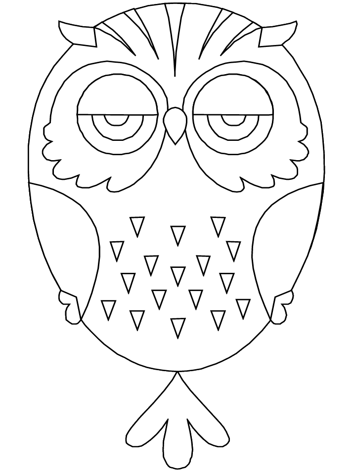 Owl 20 Cool Coloring Page