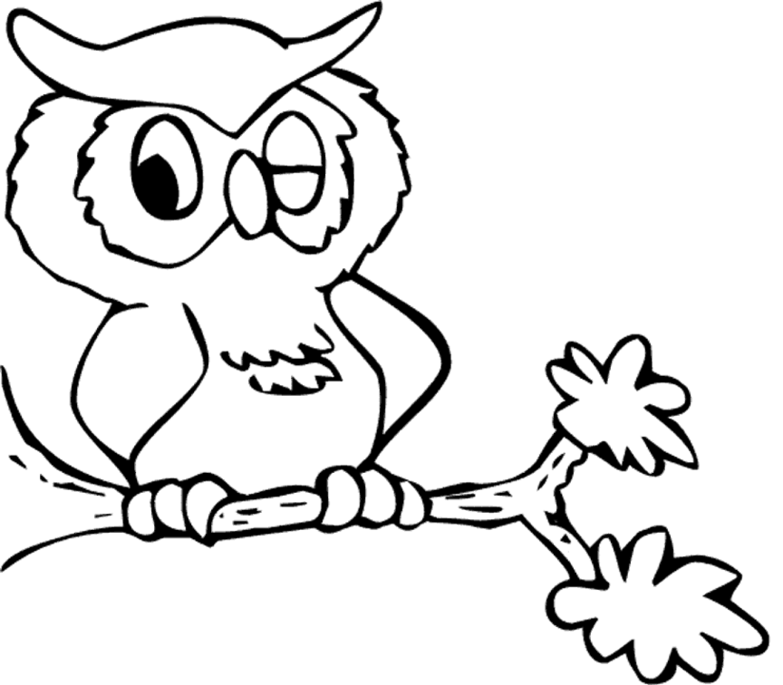 Owl 7 For Kids Coloring Page