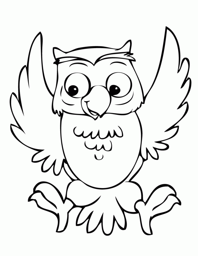 Cool Owl 9 Coloring Page