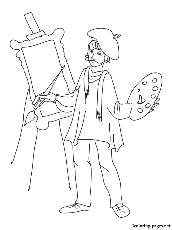 Cool Painter 16 Coloring Page