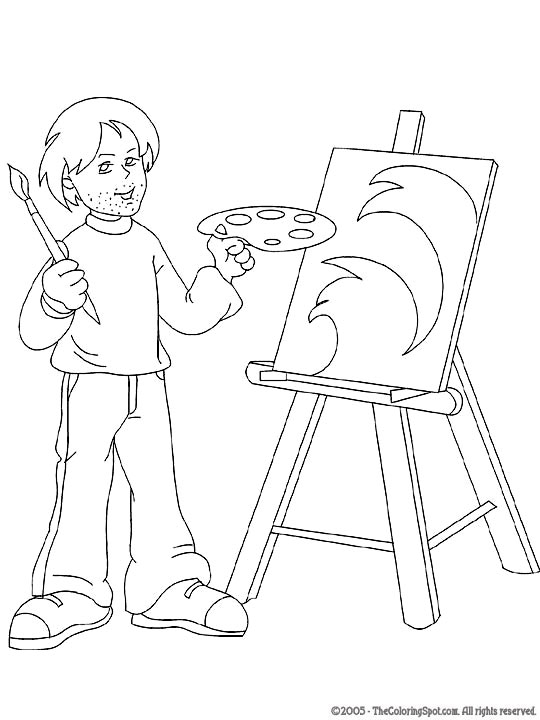 Painter 17 Cool Coloring Page