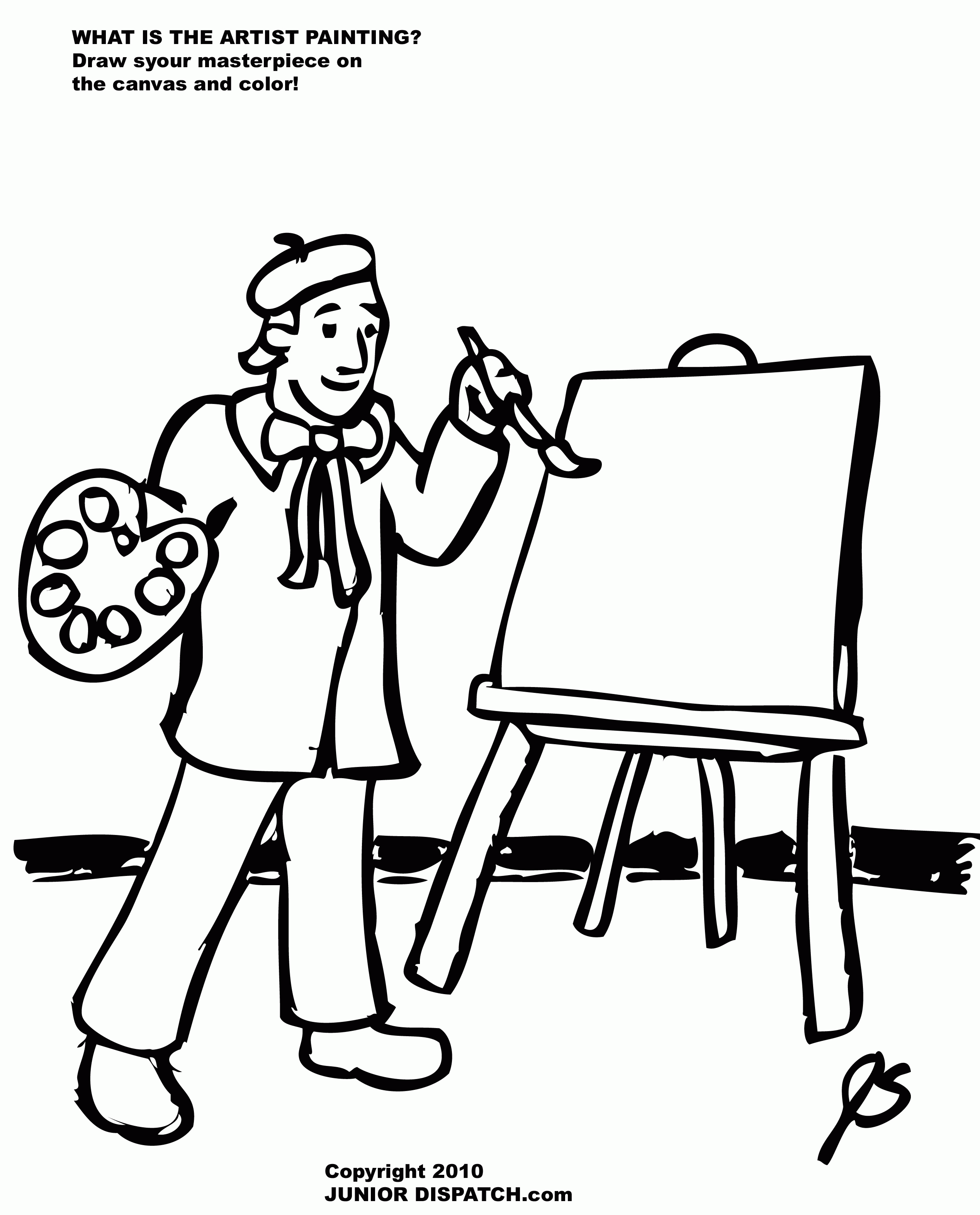 Painter Is Sailor Cool Coloring Page