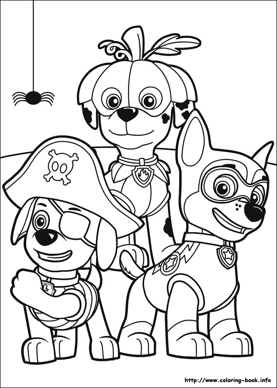 Cool Paw Patrol 1 Coloring Page