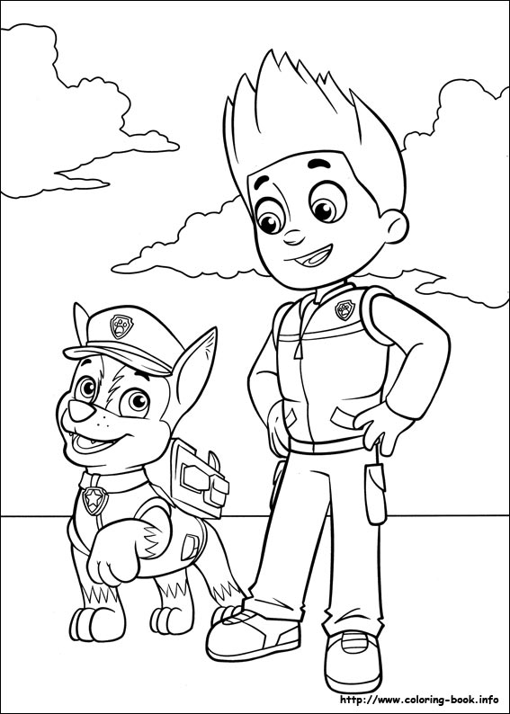 Paw Patrol 12 Cool Coloring Page