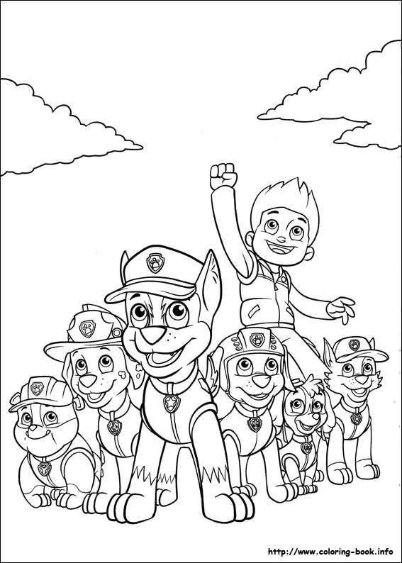 Paw Patrol 14 Cool Coloring Page