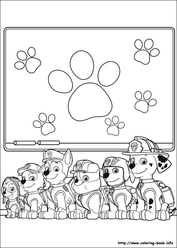 Paw Patrol 15 For Kids Coloring Page