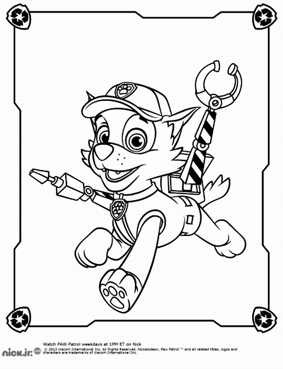 Paw Patrol 22 For Kids Coloring Page