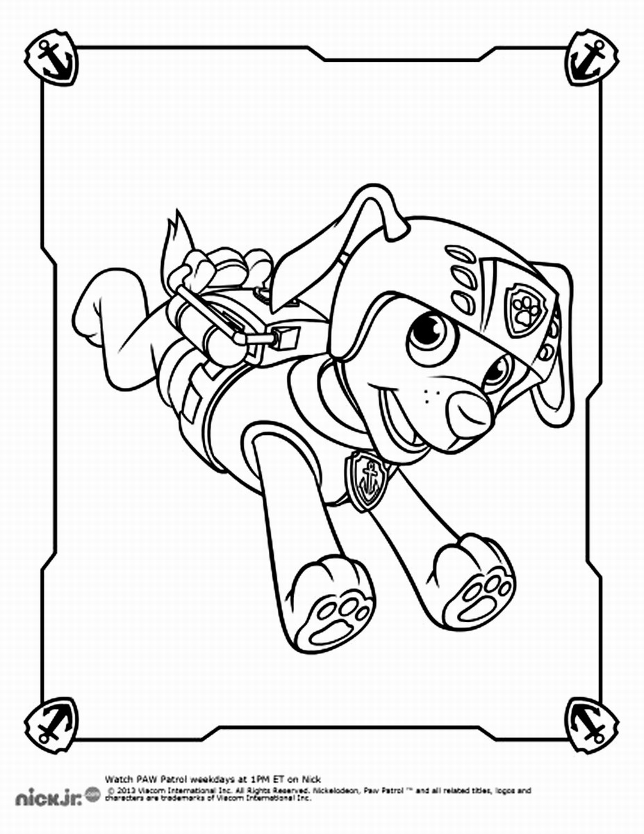 Paw Patrol 23 Cool Coloring Page