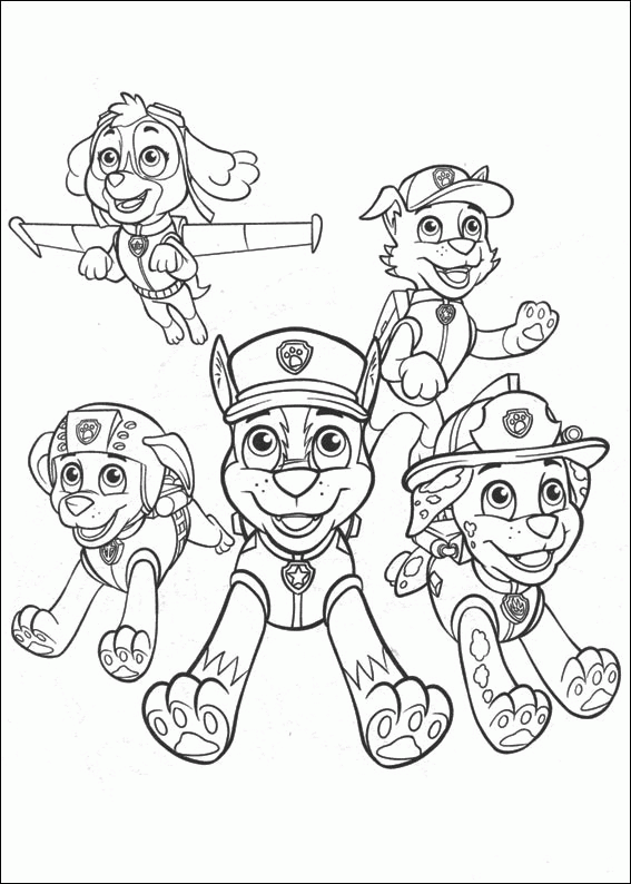 Paw Patrol 26 For Kids Coloring Page