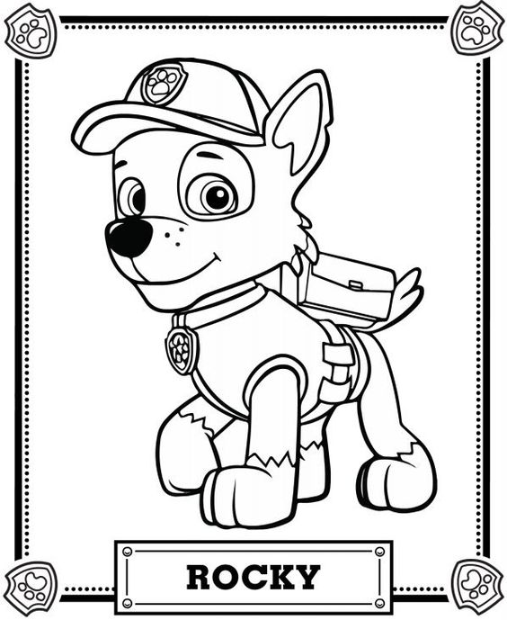 Paw Patrol 3 For Kids Coloring Page