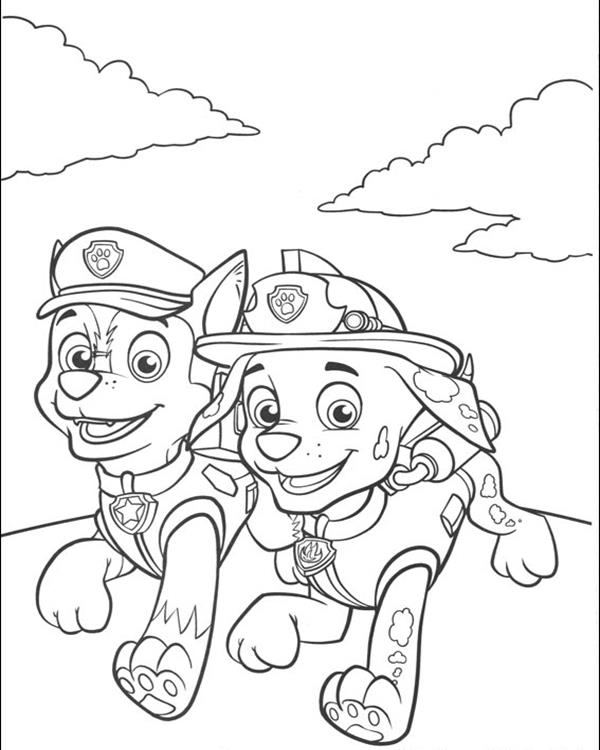 Cool Paw Patrol 32 Coloring Page