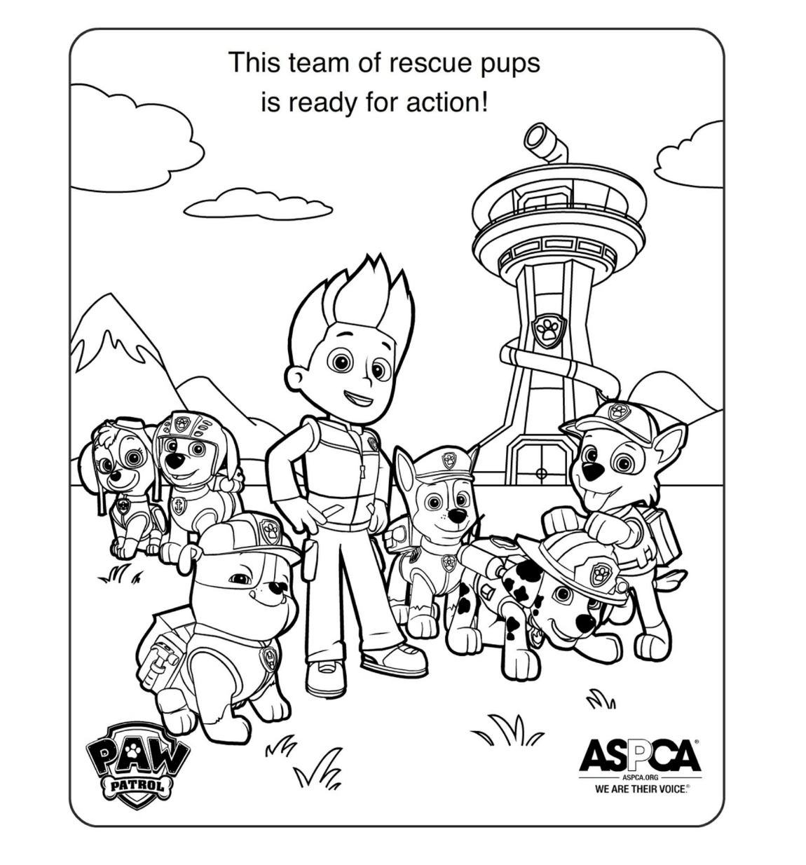 Cool Paw Patrol 48 Coloring Page