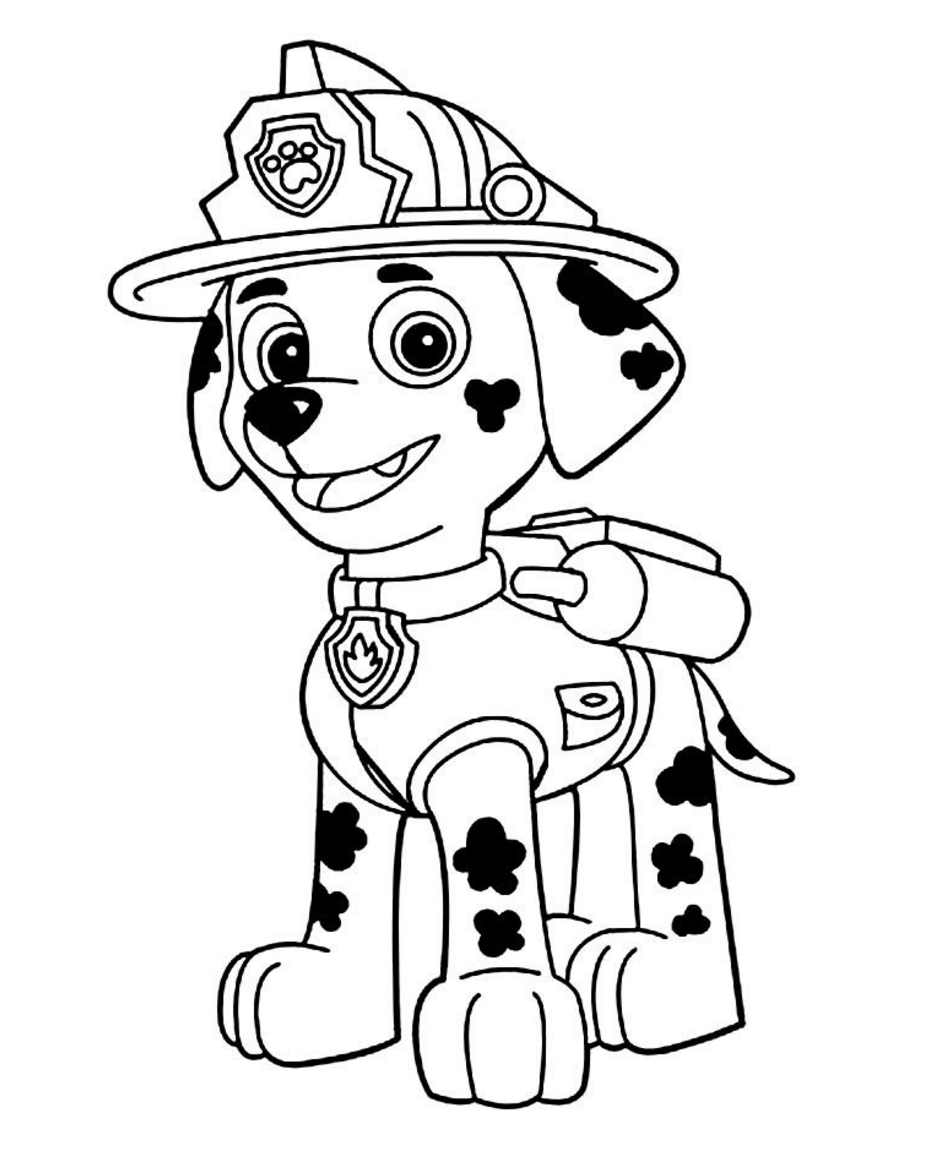 Paw Patrol 50 For Kids Coloring Page