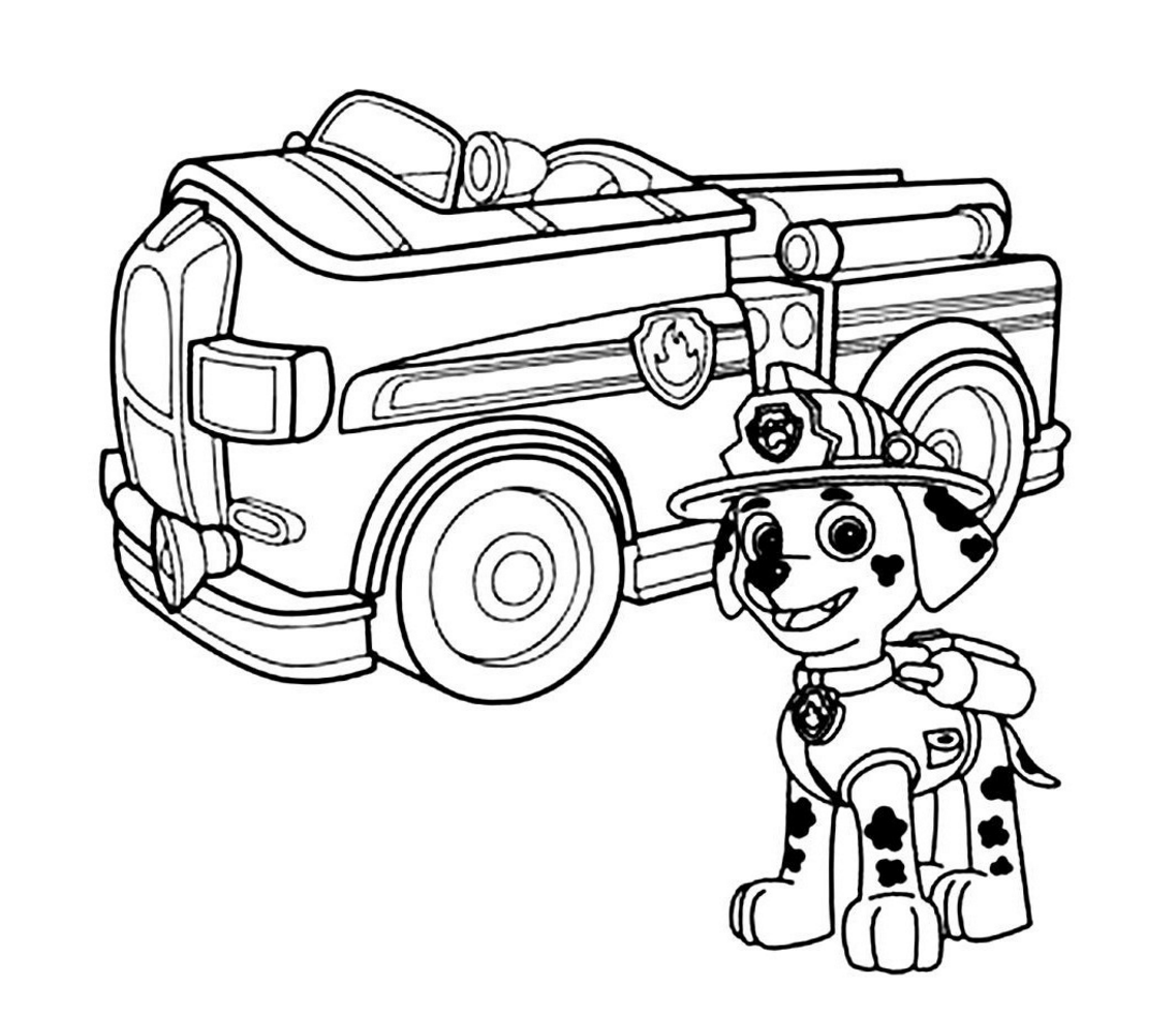 Cool Paw Patrol 52 Coloring Page