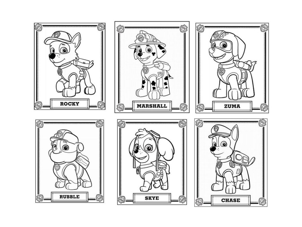 Cool Paw Patrol 60 Coloring Page