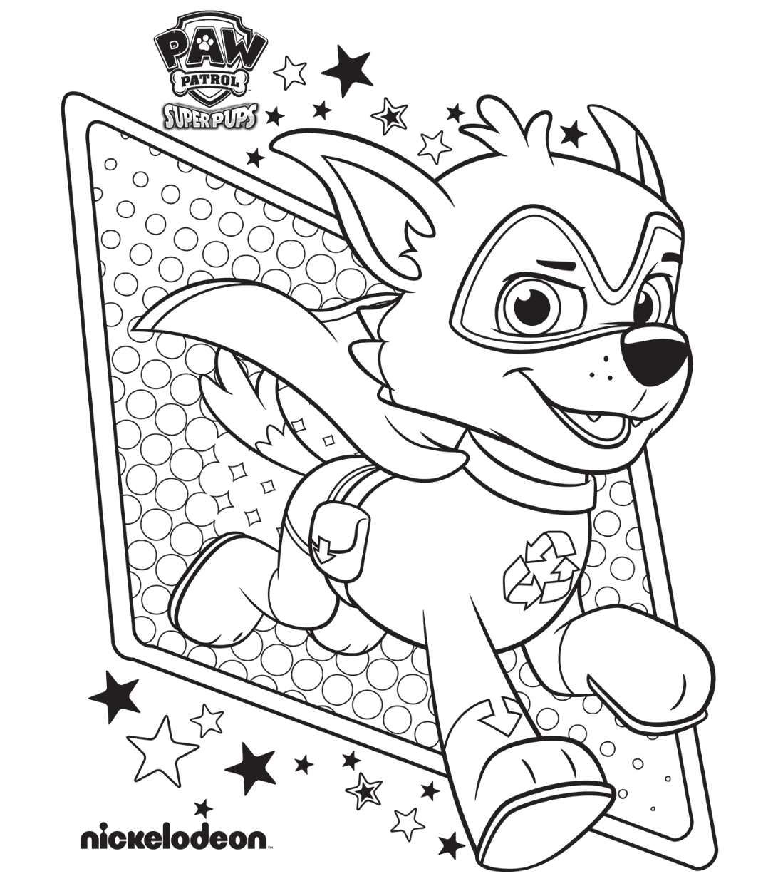 Paw Patrol 62 For Kids Coloring Page