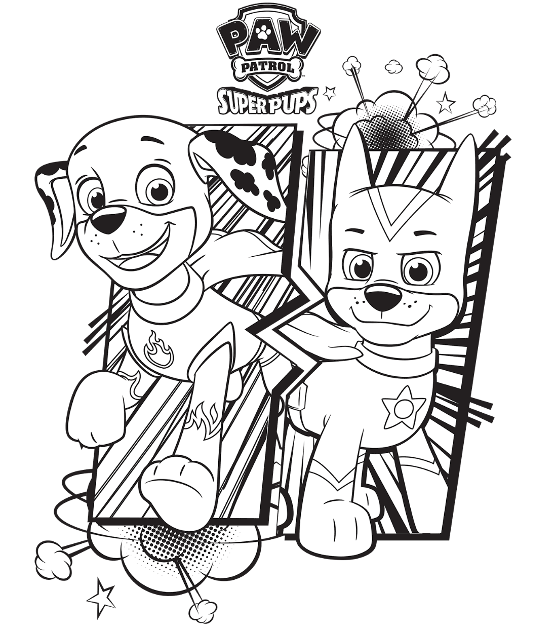 Cool Paw Patrol 64 Coloring Page