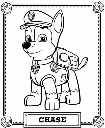 Paw Patrol 7 For Kids Coloring Page