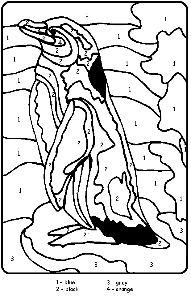 Penguin 12 Cool Coloring Page