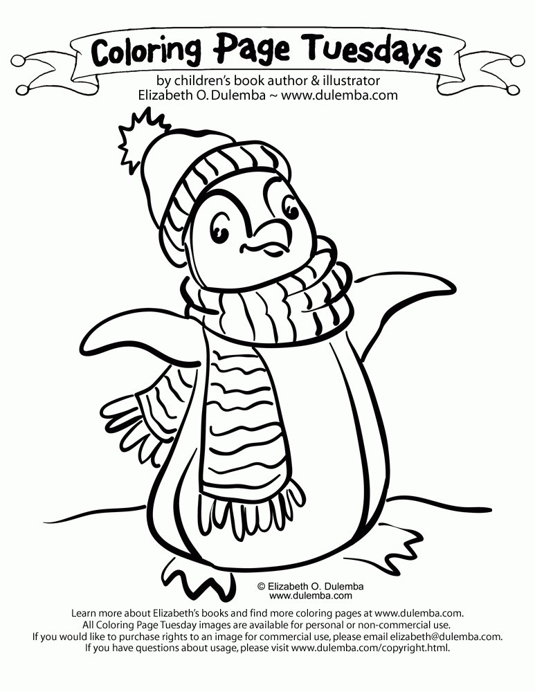 Penguin 23 Cool Coloring Page