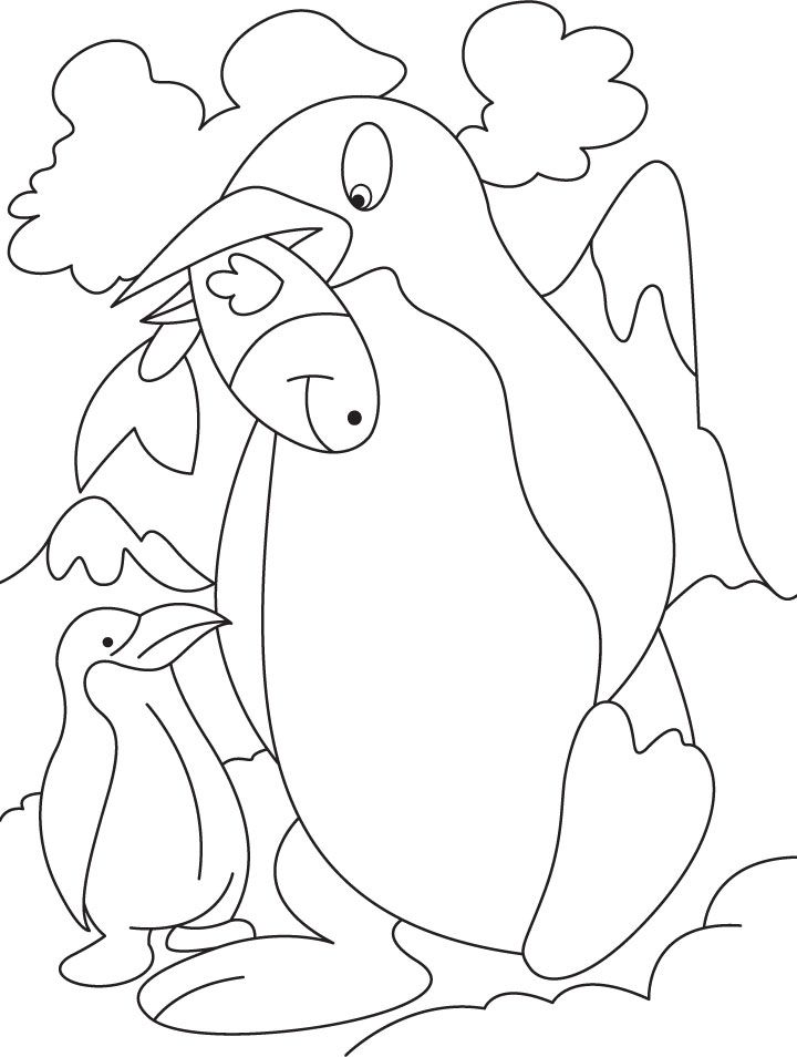 Cool Penguin 32 Coloring Page