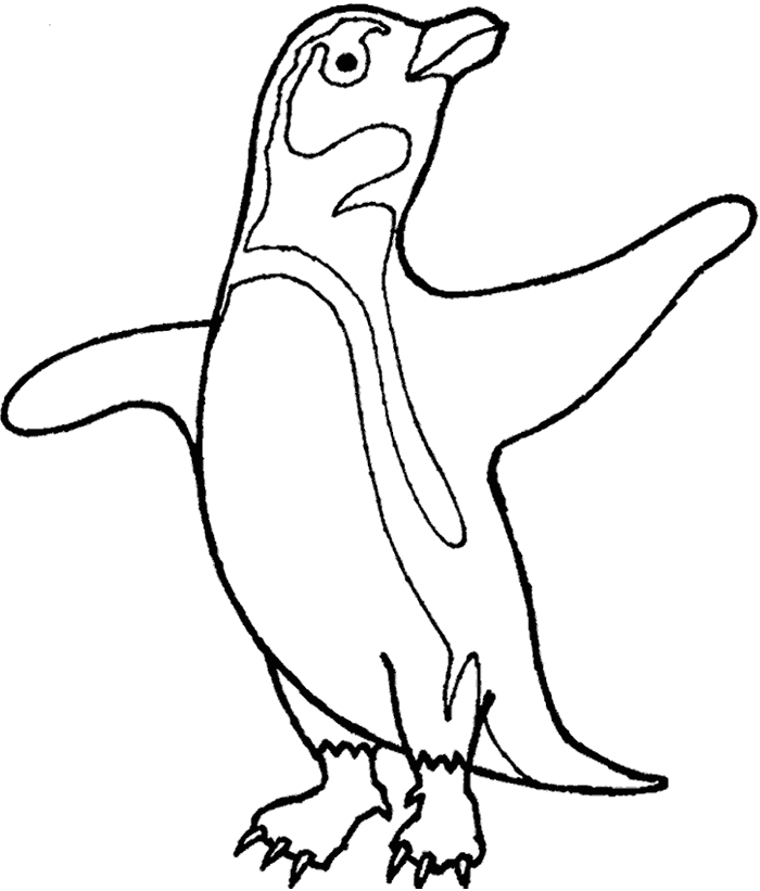 Penguin 7 For Kids Coloring Page