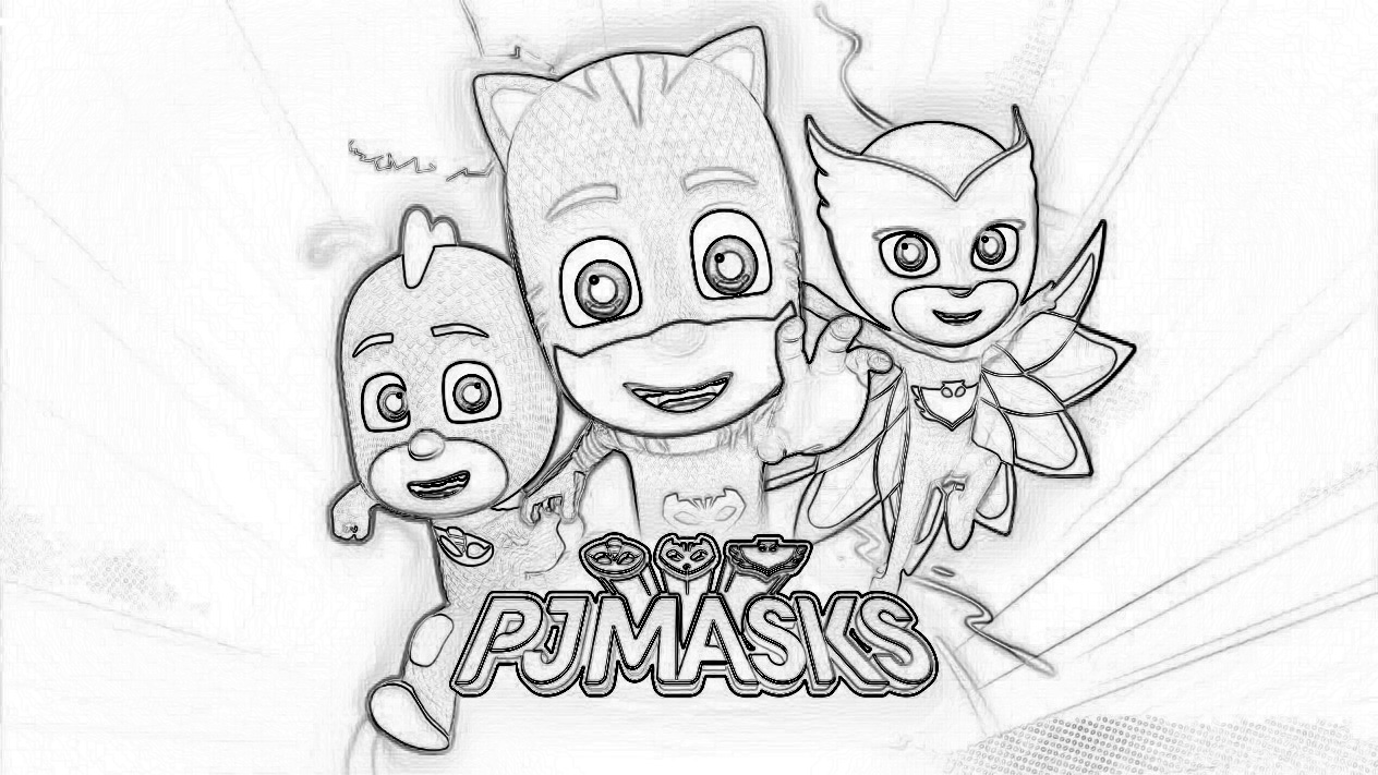 PJ Masks 7 Cool Coloring Page