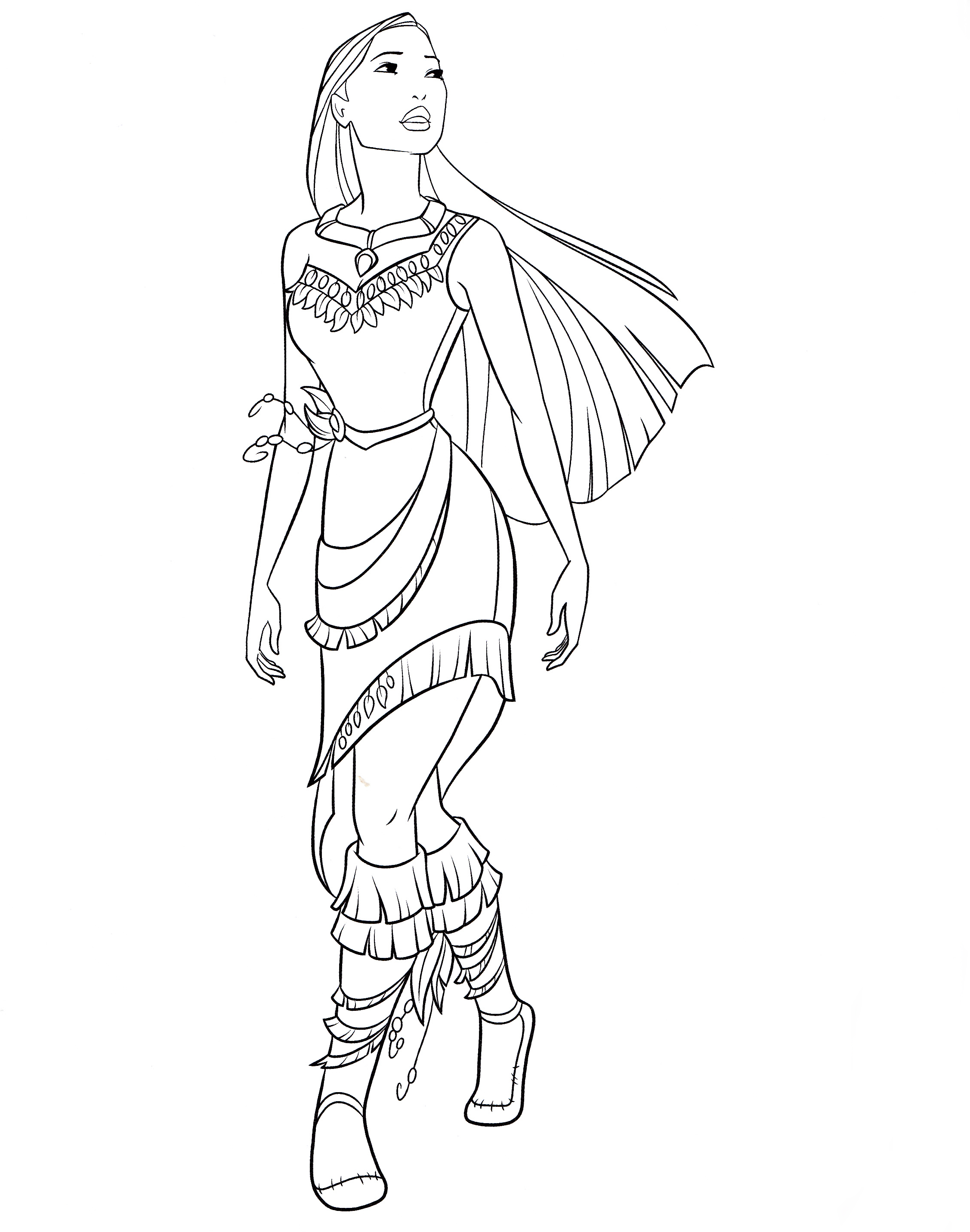 Pocahontas 12 For Kids Coloring Page