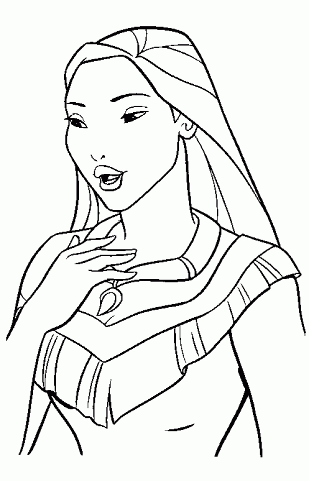 Pocahontas 13 Cool Coloring Page
