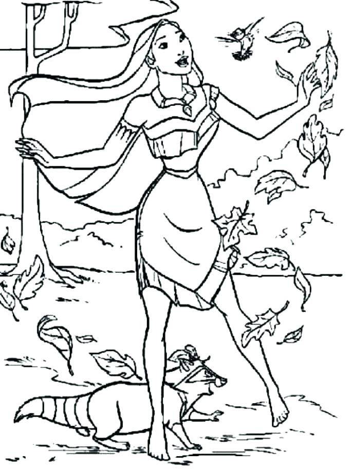 Pocahontas 16 For Kids Coloring Page
