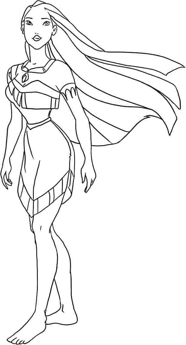 Pocahontas 17 Cool Coloring Page