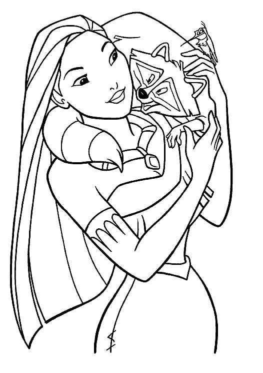 Cool Pocahontas 2 Coloring Page