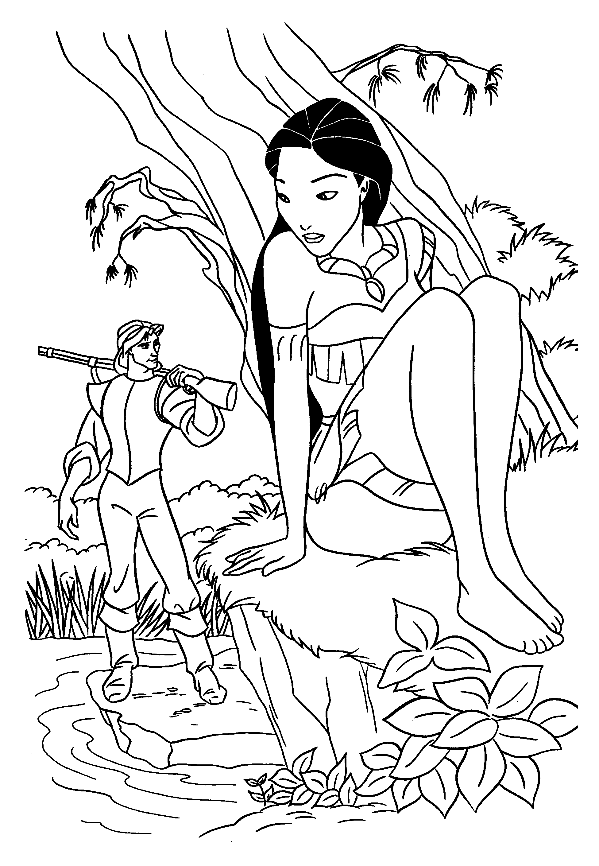 Pocahontas 23 Cool Coloring Page