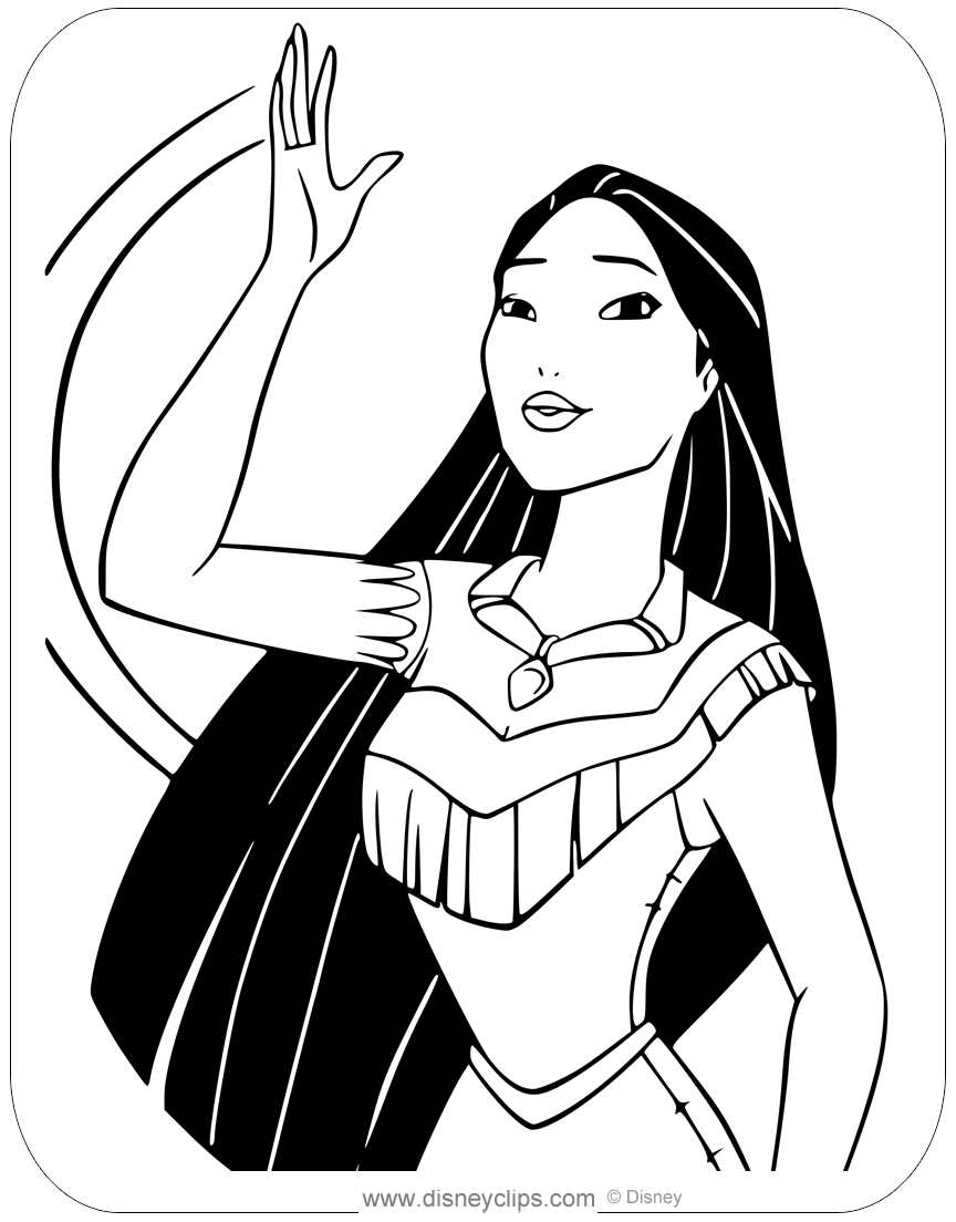 Pocahontas 24 For Kids Coloring Page