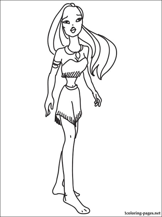 Pocahontas 28 For Kids Coloring Page
