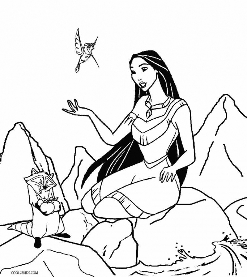 Pocahontas 29 Cool Coloring Page