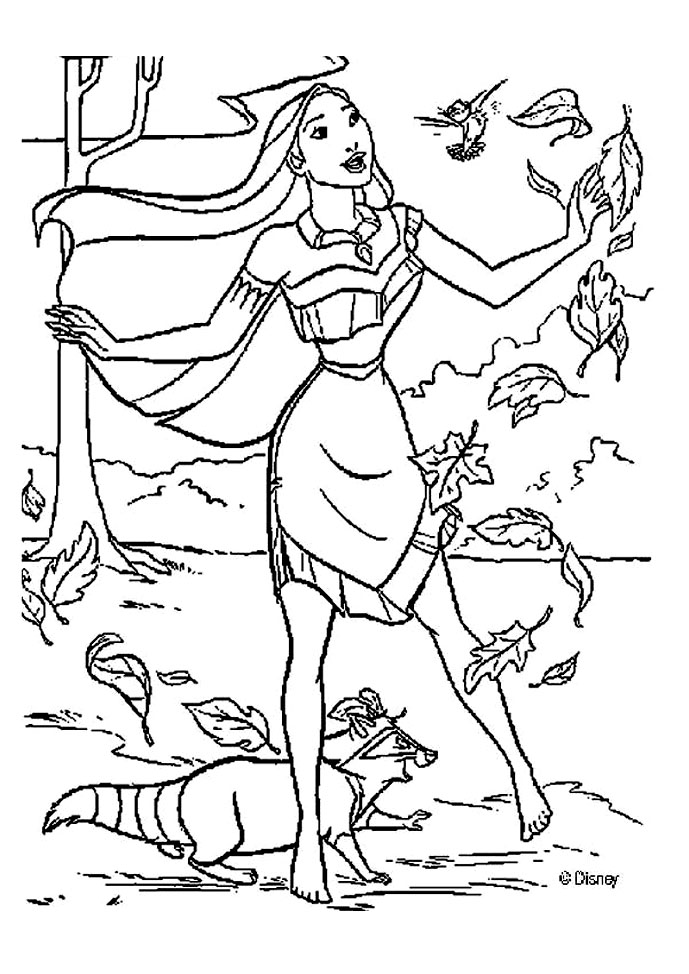Pocahontas 31 Cool Coloring Page