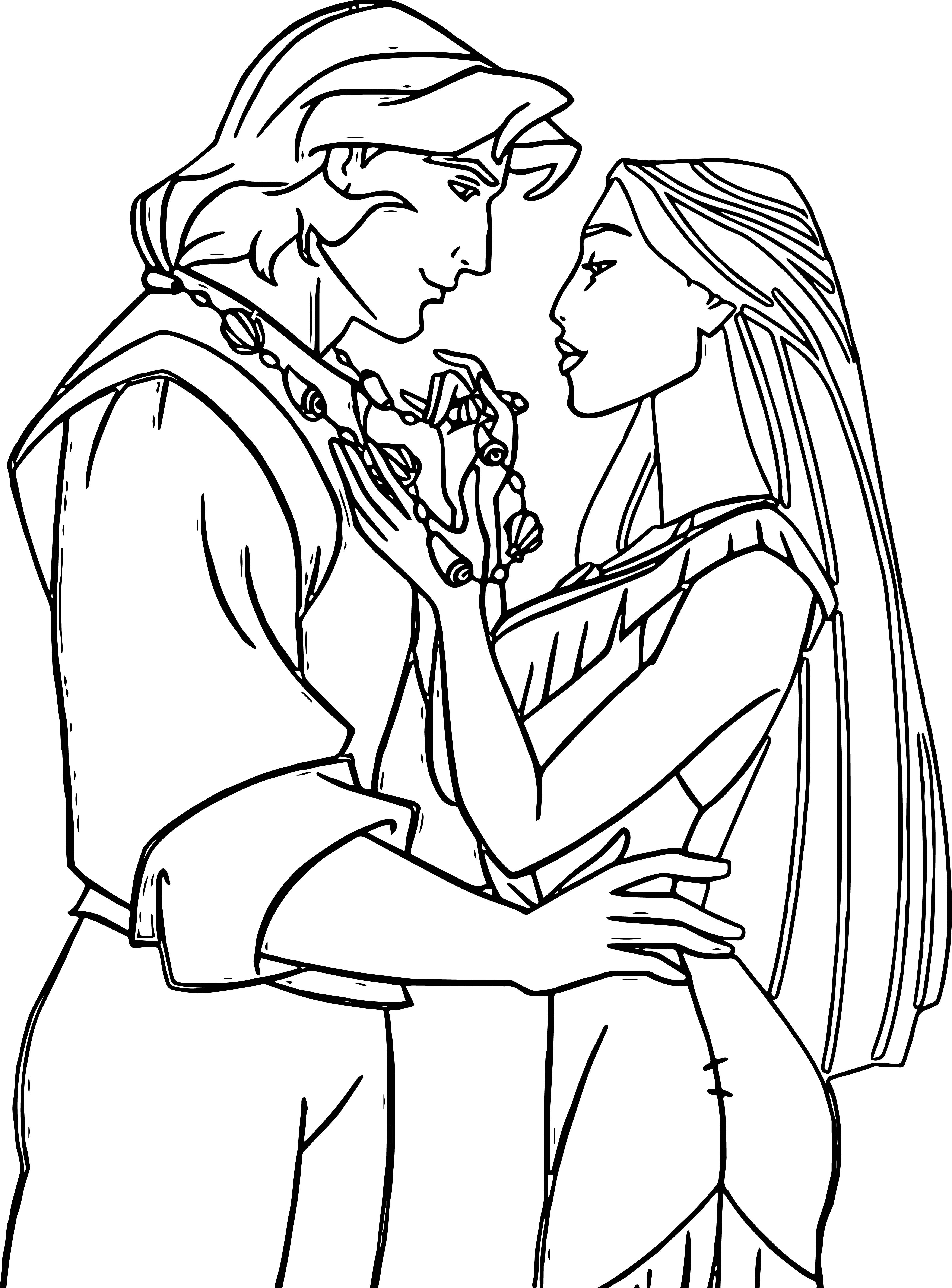 Pocahontas 5 Cool Coloring Page