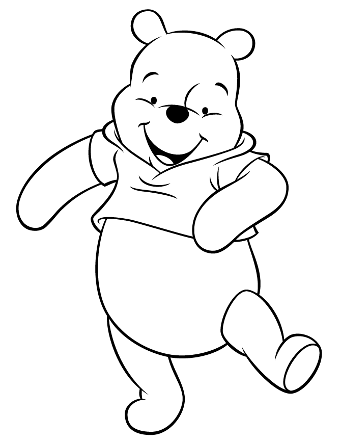 Pooh Bear And Friends 10 For Kids Coloring Page