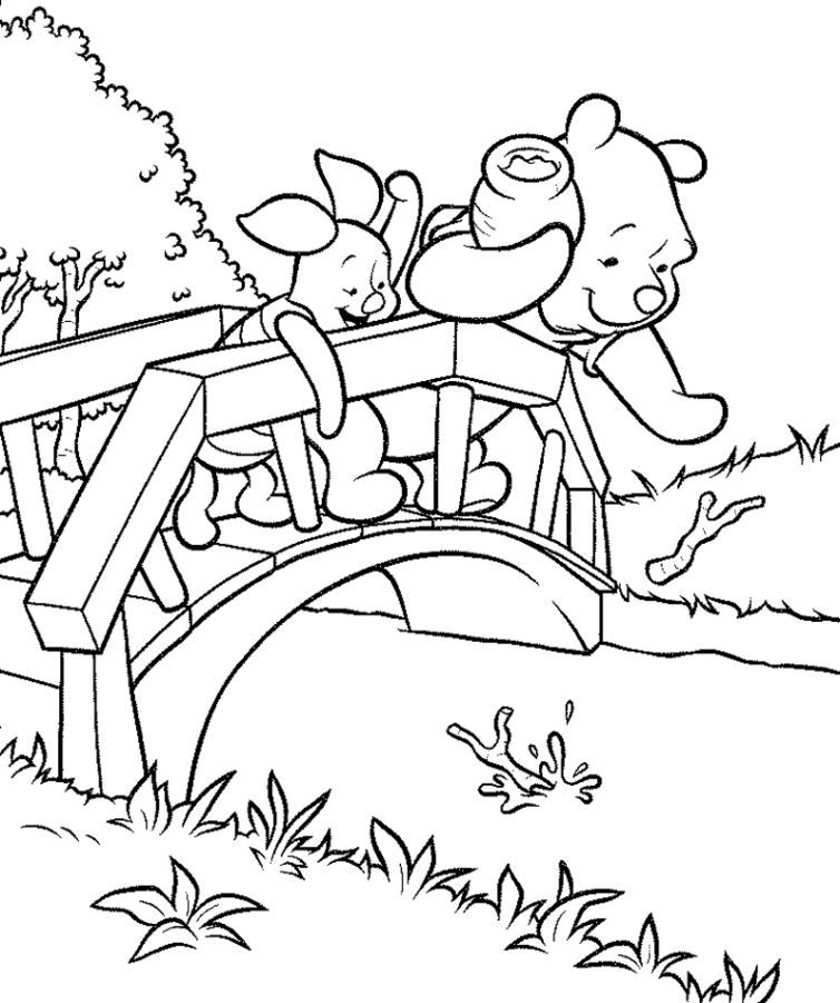Cool Pooh Bear And Friends 16 Coloring Page