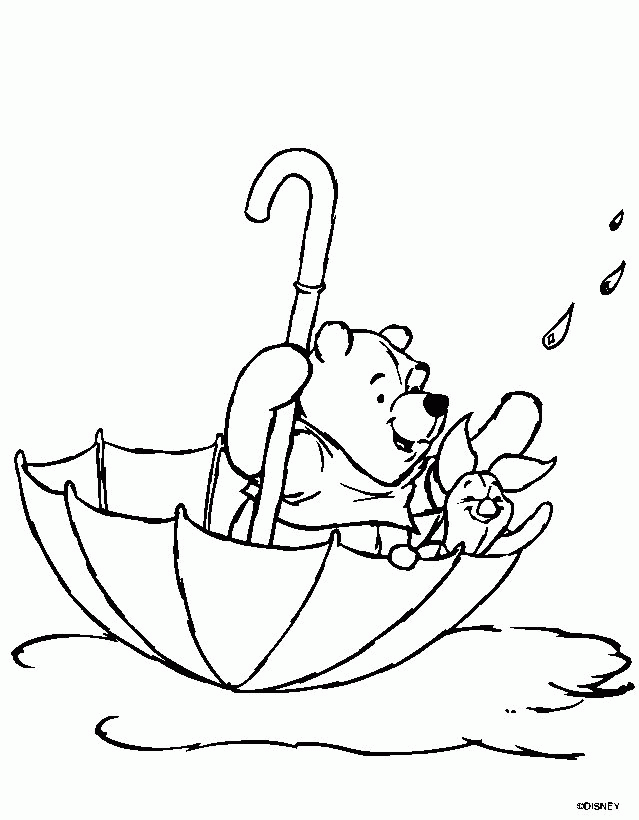 Pooh Bear And Friends 22 For Kids Coloring Page